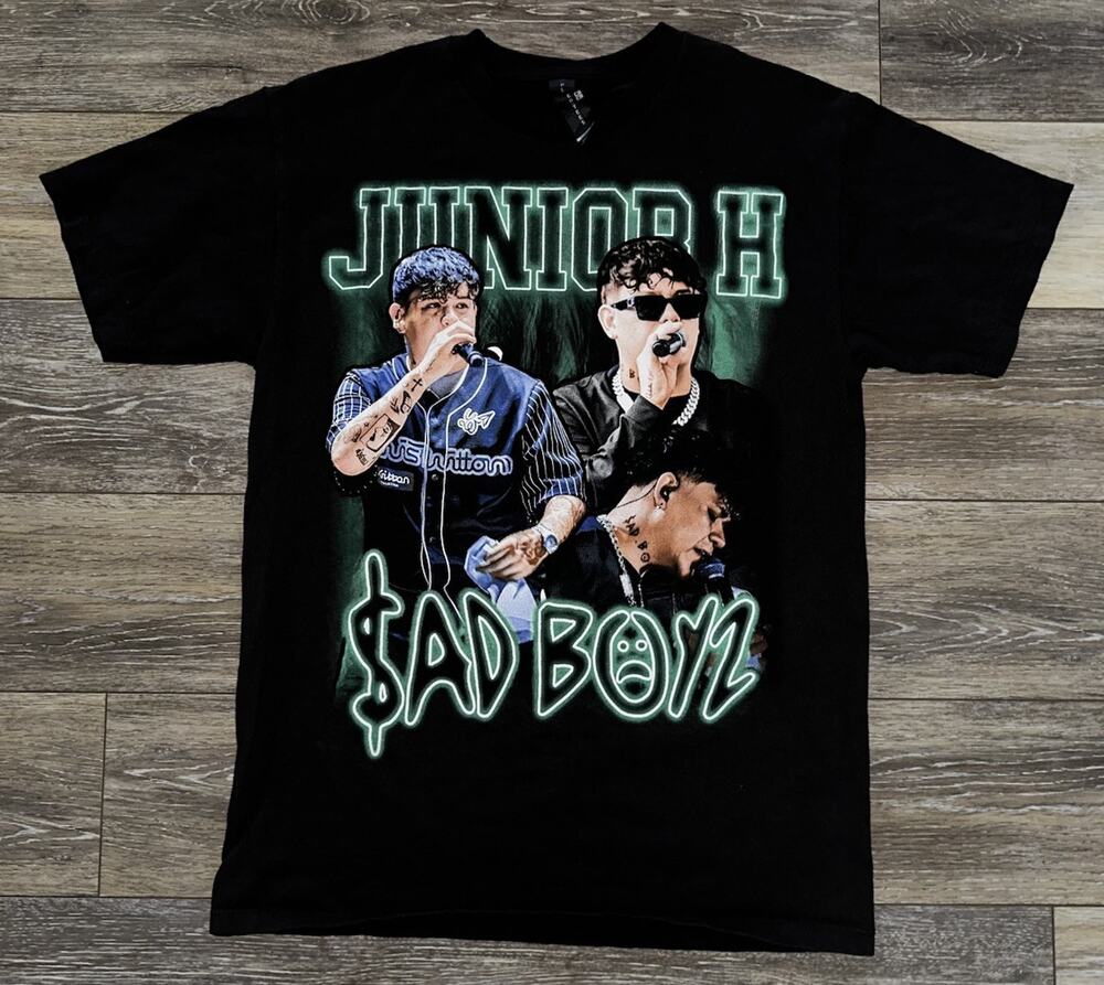 SAD BOYZ by Junior H *ULTRA RARE* Full Graphic Shirt Adult Size Medium M